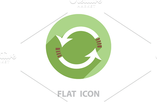 Rotation arrows icon vector