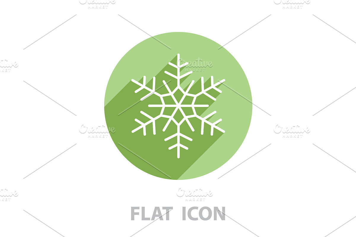 Snowflake flat icon. vector in Icons - product preview 8