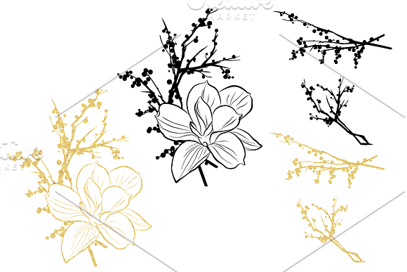 Golden Magnolia in Objects - product preview 5