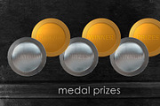 19 medal prizes of champion concept