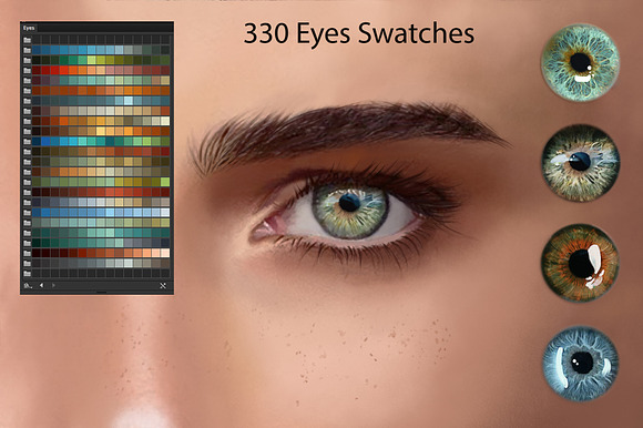 Eyes Swatches in Photoshop Color Palettes - product preview 1