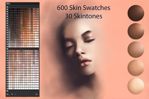 Skin Swatches in Photoshop Color Palettes - product preview 1