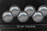 17 silver medals of finance concept