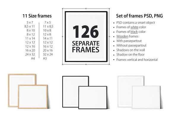 Frame Mockup Bundle Vol 3 in Print Mockups - product preview 14