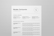 1 Page Resume