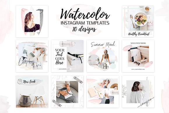 Gorgeous Watercolor Design Kit in Textures - product preview 10