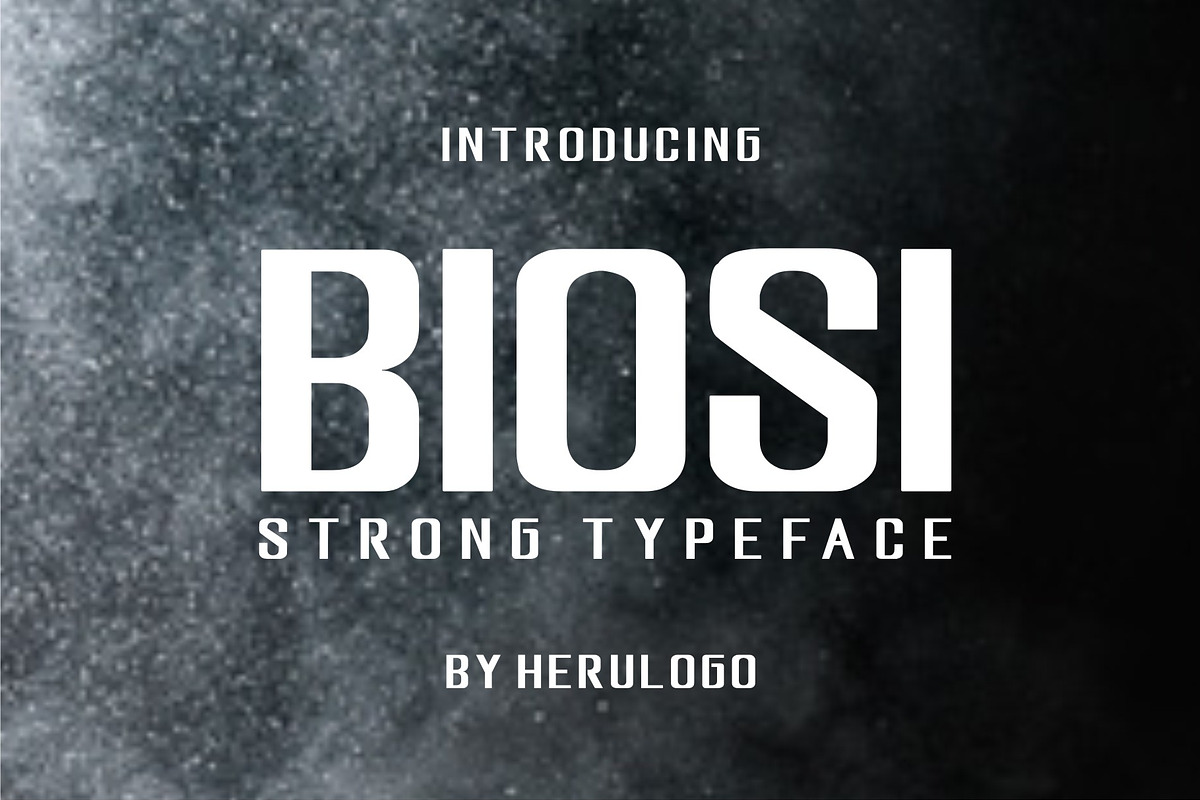 BIOSI typeface in Display Fonts - product preview 8