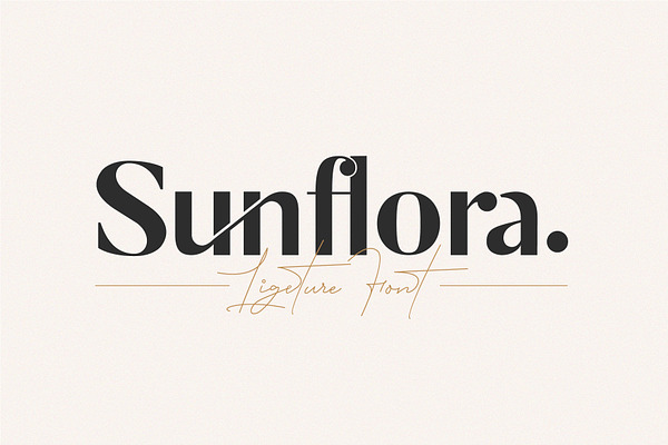 Sunflora - Unique Ligature Font