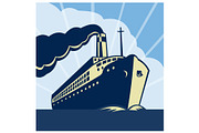 Ocean liner passenger boat ship