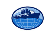 Ocean passenger  liner boat ship