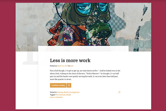 Axle. Personal WordPress theme in WordPress Blog Themes - product preview 2