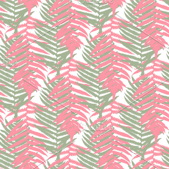 Vivid branches fern forest in Patterns - product preview 3