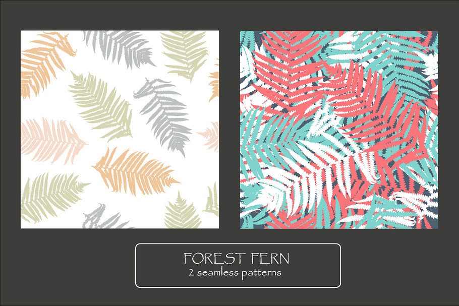 Vivid branches fern forest in Patterns - product preview 8