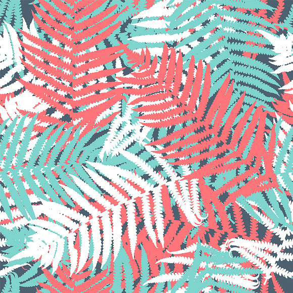 Vivid branches fern forest in Patterns - product preview 1