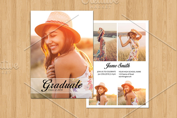 Graduation Announcement Bundle in Card Templates - product preview 2