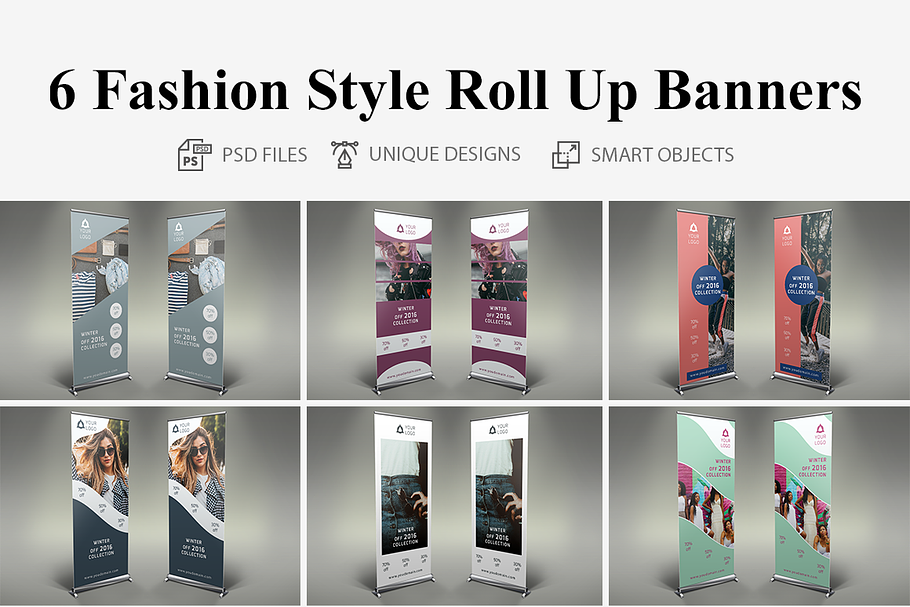 Fashion Style - Roll Up Banners in Presentation Templates - product preview 8