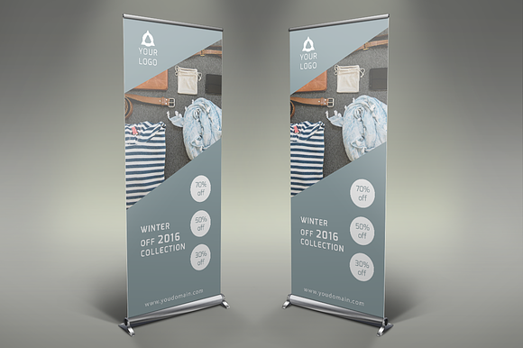 Fashion Style - Roll Up Banners in Presentation Templates - product preview 1