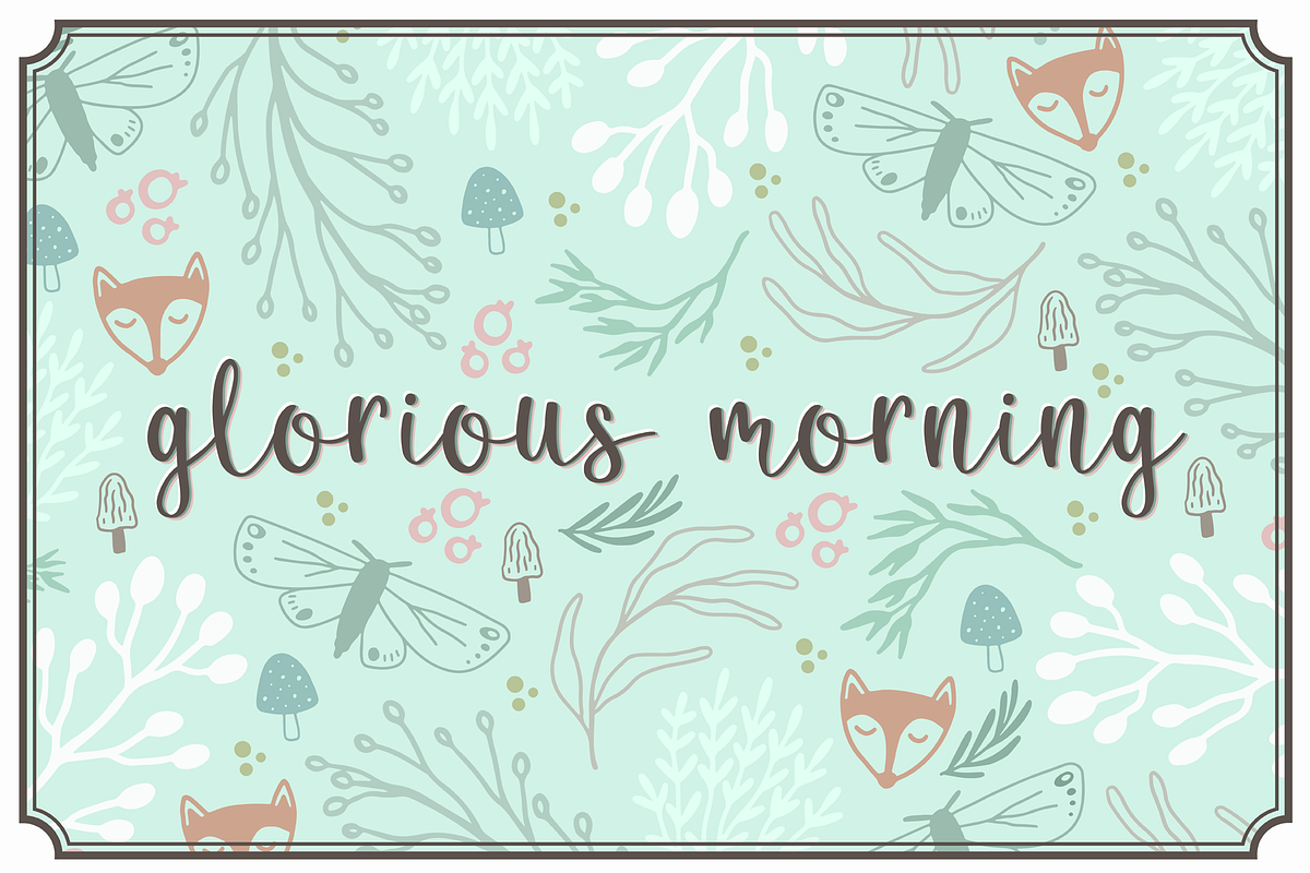 Glorious Morning: A Whimsical Font in Whimsical Fonts - product preview 8