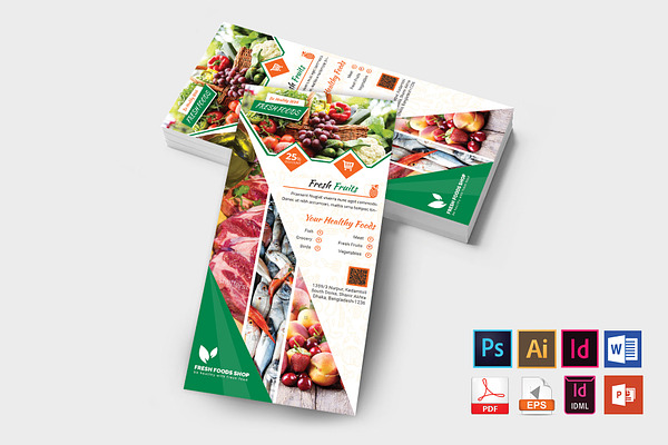 Rack Card | Fresh Food DL Flyer V-02