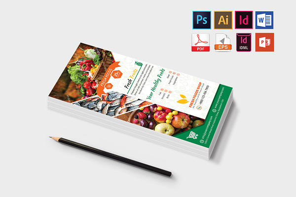 Rack Card | Fresh Food DL Flyer V-03