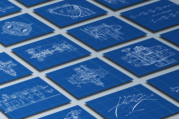 100 Blueprint Technology Brushes in Add-Ons - product preview 12