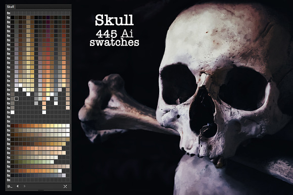 Skull Swatches in Photoshop Color Palettes - product preview 1