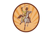 Hussar lighthorseman cavalry chargin