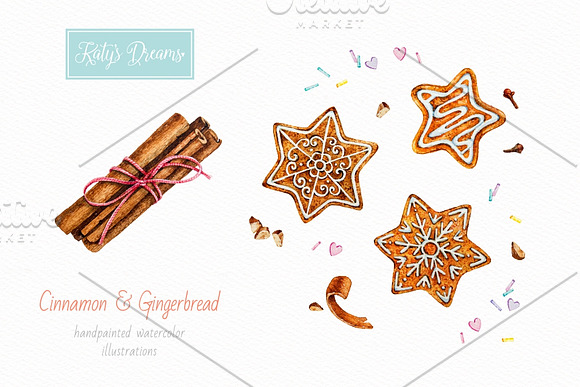 Sweets & Chocolate. Watercolor. in Illustrations - product preview 3