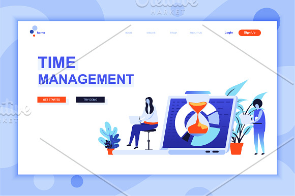 Flat Design Landing Page Templates in Web Elements - product preview 22
