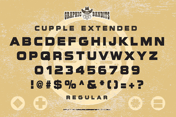 Cupple Extended     5 Font Family