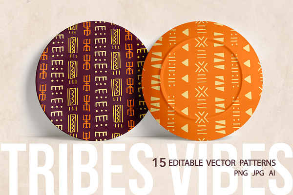 15 Arfica Tribal Seamless Patterns