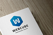 Web Cube Letter W Logo