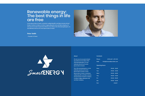 SmartEnergy - Energy Consultant in WordPress Business Themes - product preview 2
