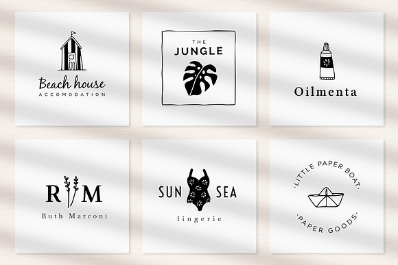 100 SUMMER hand drawn icons & logos in Illustrations - product preview 7
