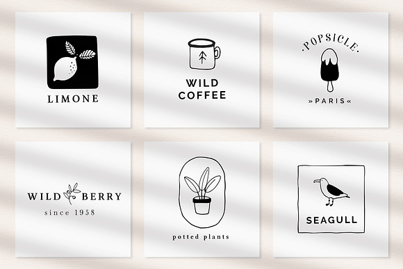 100 SUMMER hand drawn icons & logos in Illustrations - product preview 9