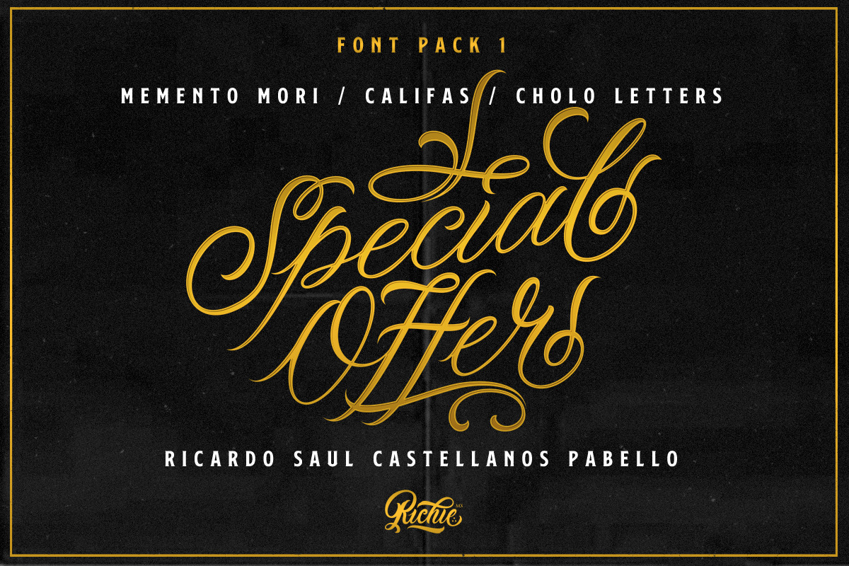 Special Offer x Font Pack 1 in Blackletter Fonts - product preview 8