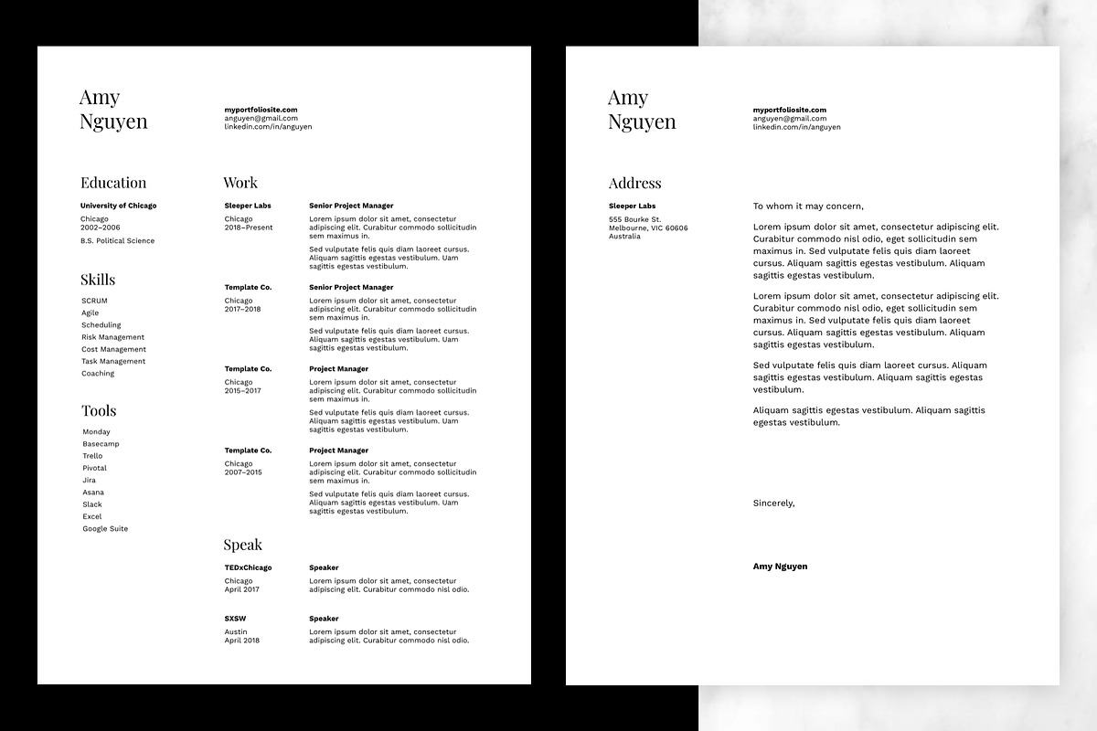 Class - Resume and Cover Letter in Letter Templates - product preview 8