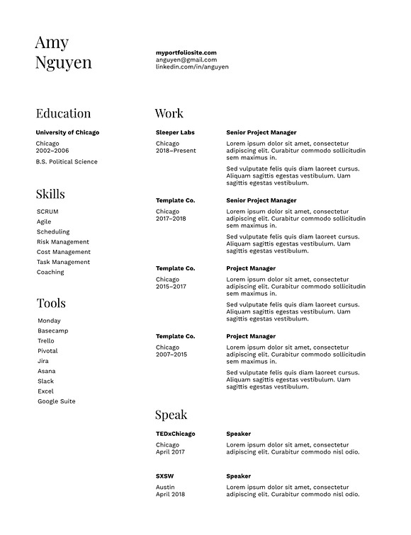 Class - Resume and Cover Letter in Letter Templates - product preview 1