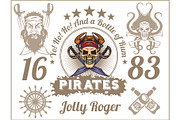 Jolly Roger - Pirate design elements
