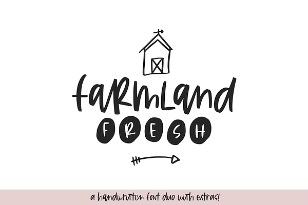Farmland Fresh Duo and Doodles Font