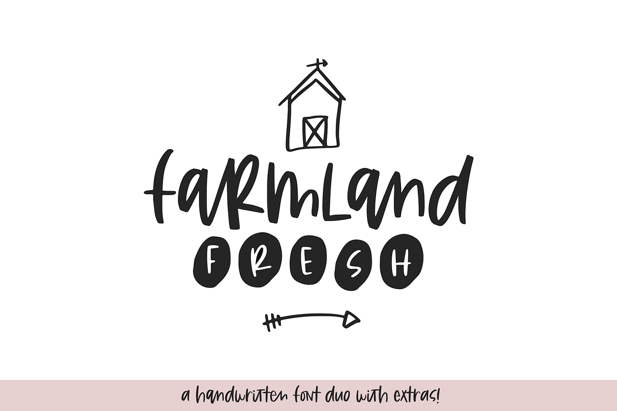 Farmland Fresh Duo and Doodles Font in Script Fonts - product preview 8