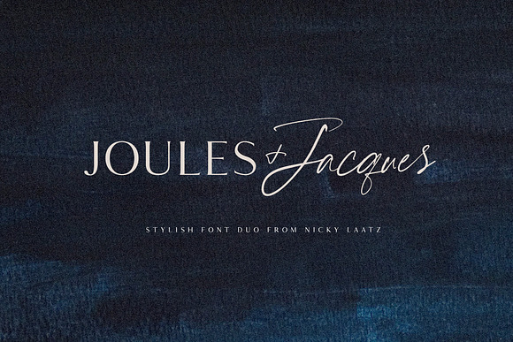 Joules et Jacques Font Duo in Custom Fonts - product preview 12