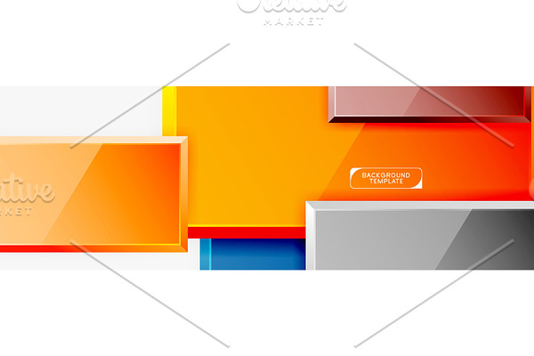 Minimal square banner abstract