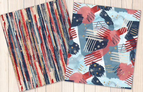 4th of July seamless pattern set in Patterns - product preview 4
