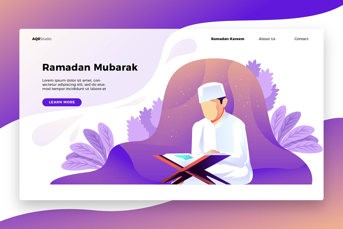 Ramadan Quran - Banner& Landing Page in Web Elements - product preview 8