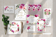 The set of cards for the wedding