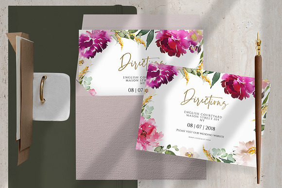 The set of cards for the wedding in Wedding Templates - product preview 2