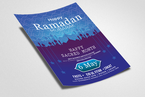 Happy Ramadan Psd Flyer Template in Flyer Templates - product preview 1