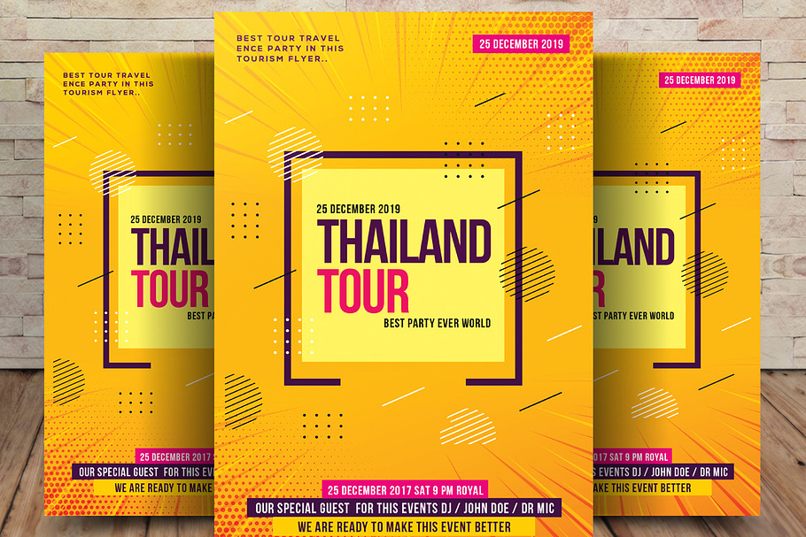 Thailand Travel Flyer Template
