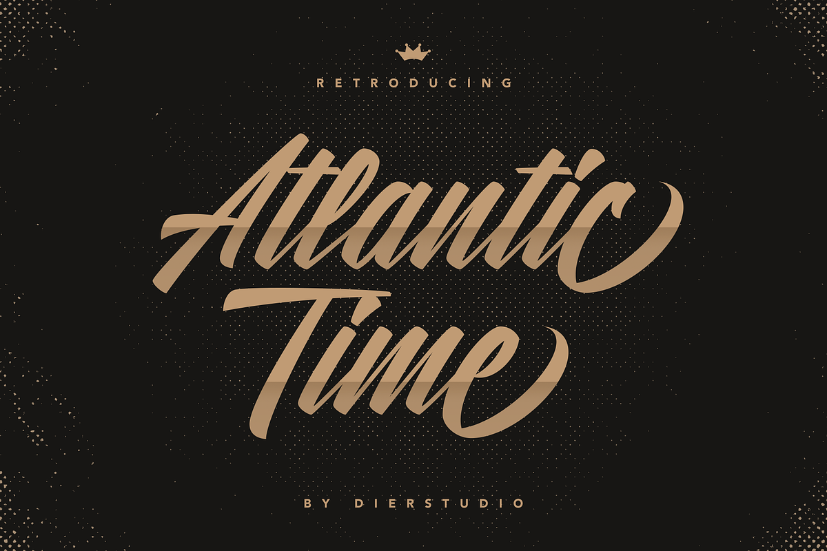 Atlantic Time in Script Fonts - product preview 8